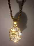 Gold bape pendant