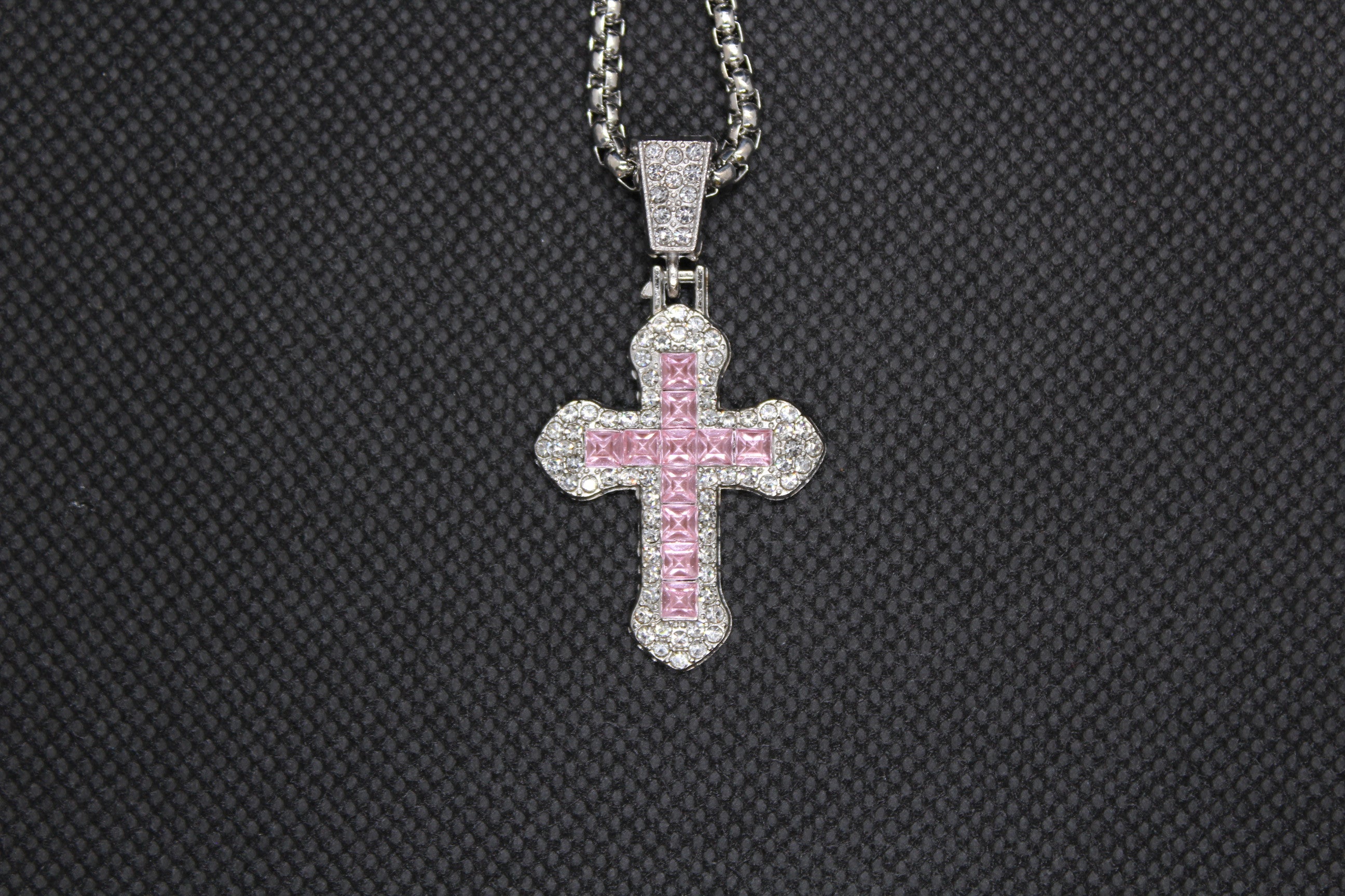 silver-pink pendant