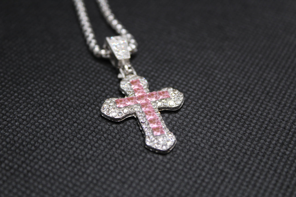silver-pink pendant
