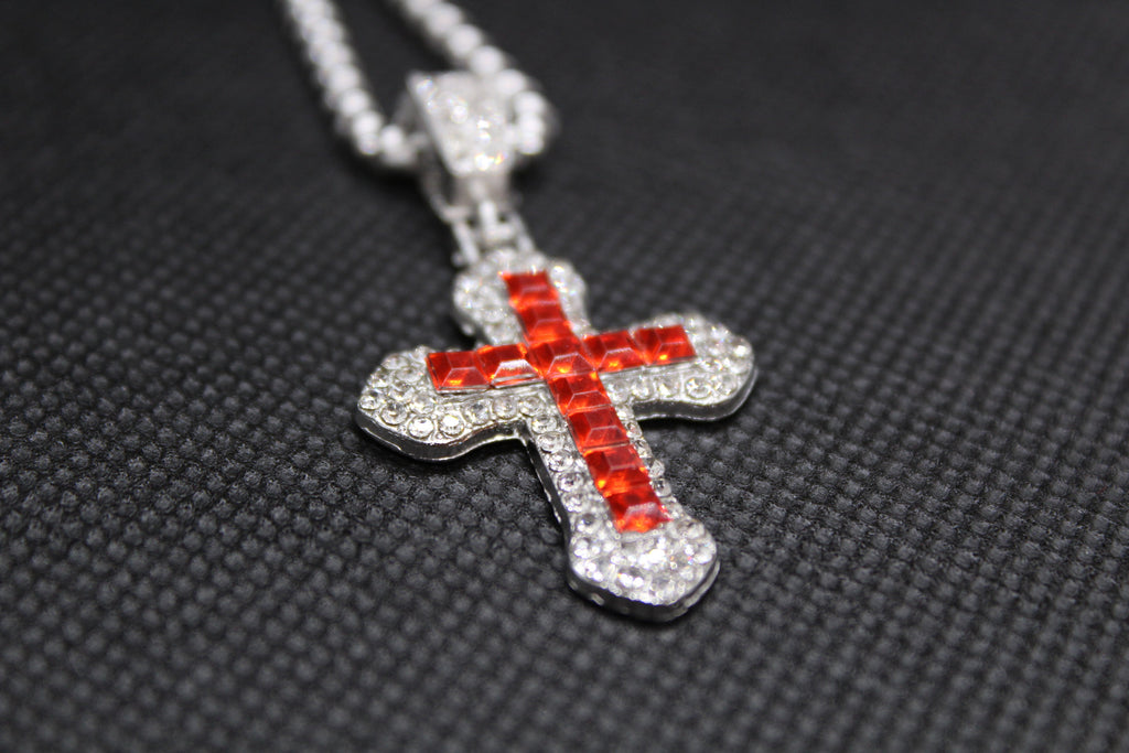 Silver-red pendant