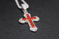 Silver-red pendant
