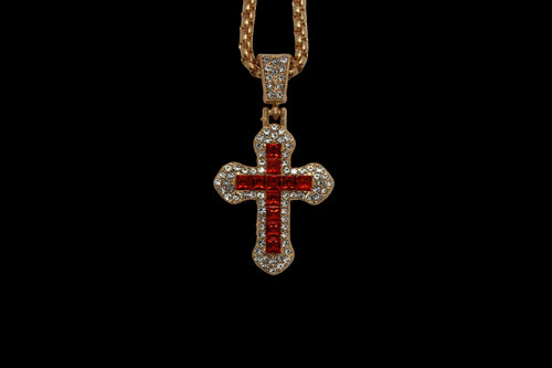 Gold red pendant