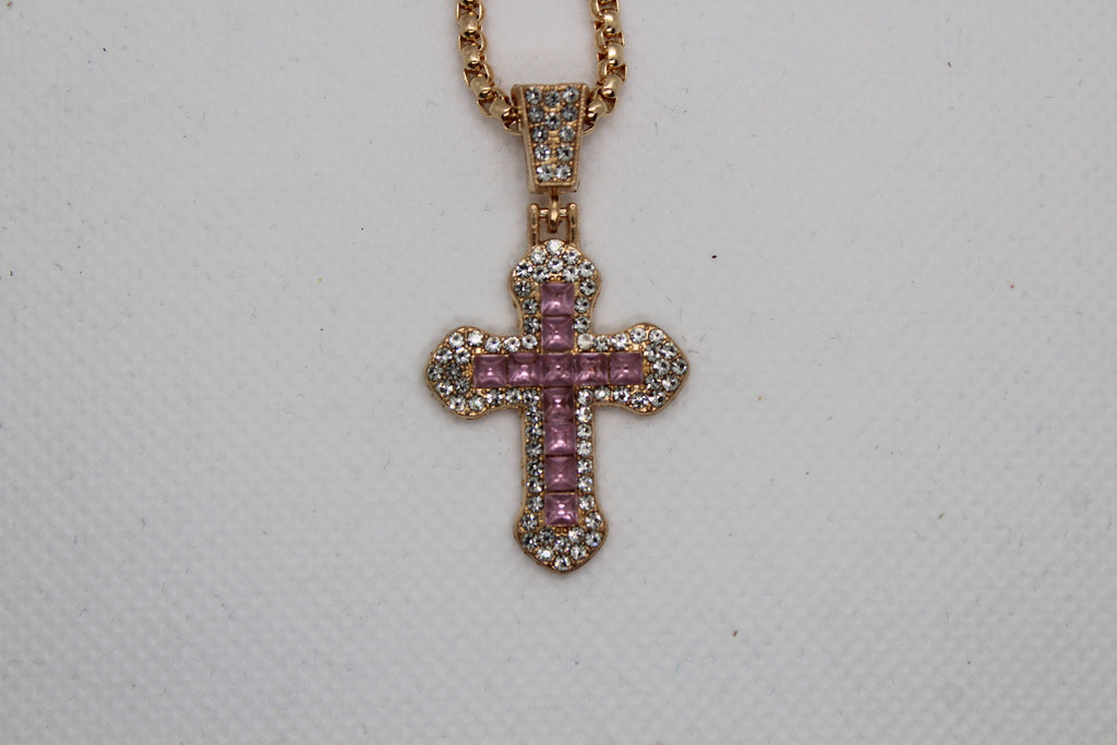 gold-pink pendant